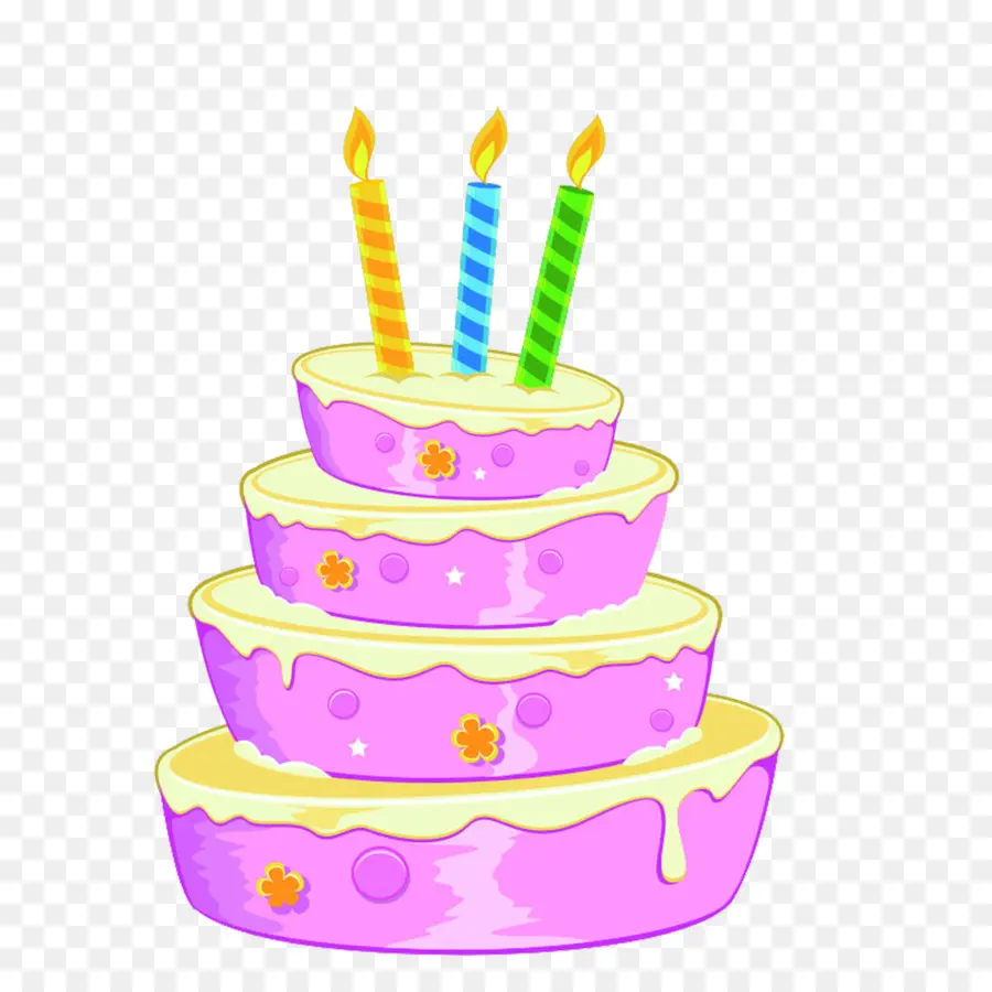 Gâteau D'anniversaire Rose，Gâteau PNG