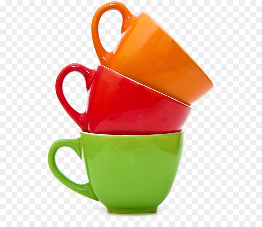 Tasses Colorées，Empilé PNG