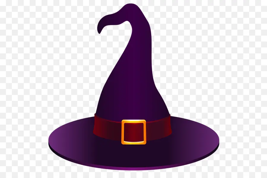 Chapeau De Sorcière Violet，Halloween PNG