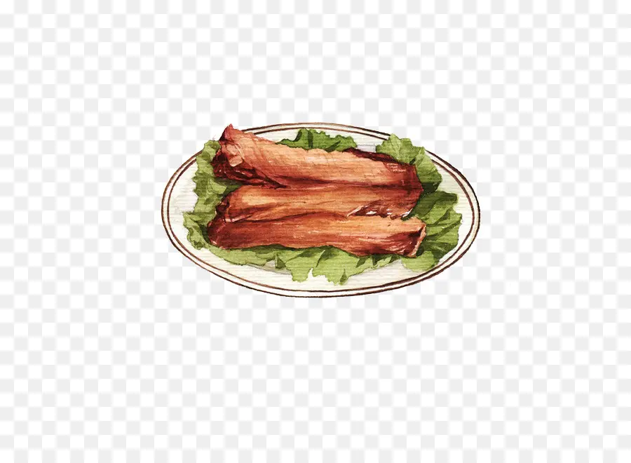 Assiette De Côtes Levées，Viande PNG