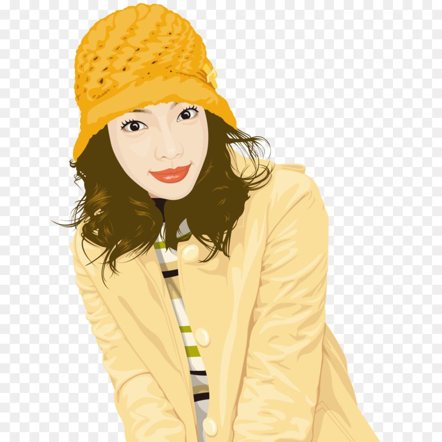 Chapeau Jaune，Femme PNG