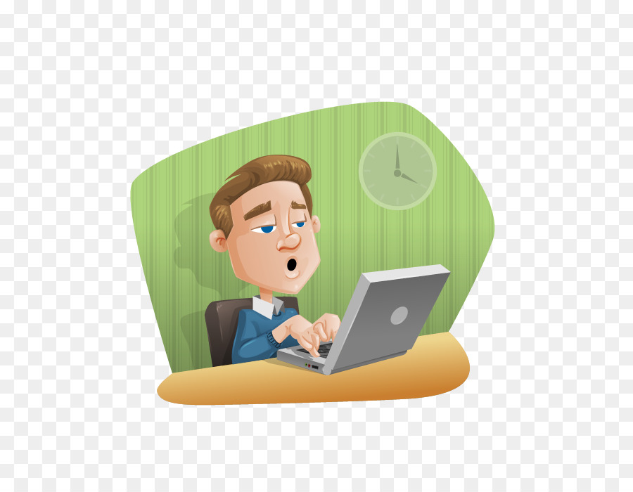 Homme Tapant Sur Un Ordinateur Portable，Ordinateur PNG