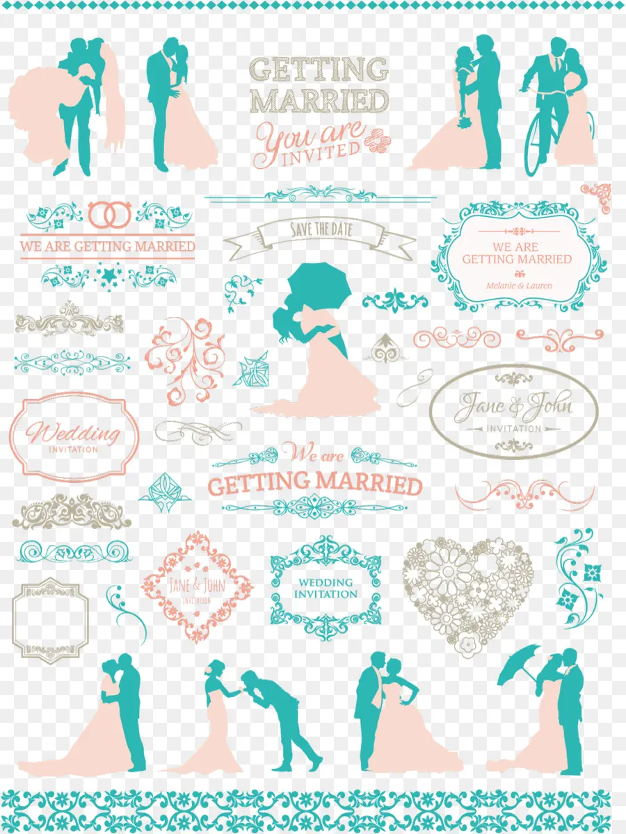 Modèles D'invitations De Mariage，Mariage PNG