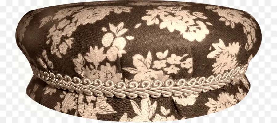 Chapeau à Fleurs Marron，Floral PNG