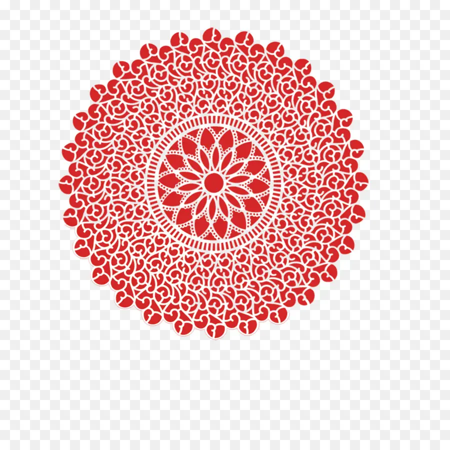 Mandala Rouge，Circulaire PNG