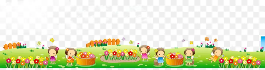 Enfants，Fleurs PNG