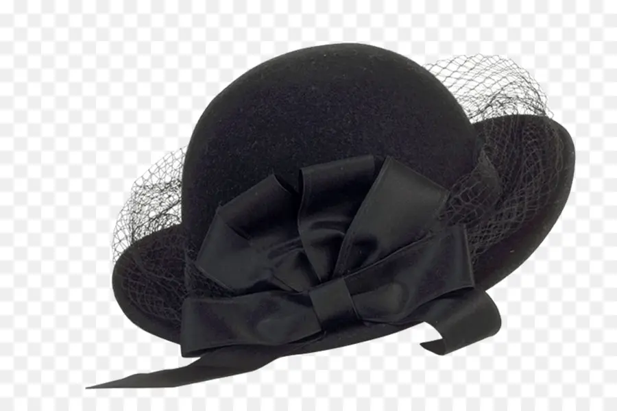 Chapeau à Nœud Noir，Noir PNG