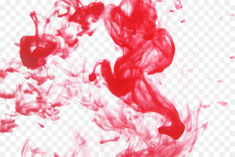 éclaboussure D'encre Rouge，Liquide PNG