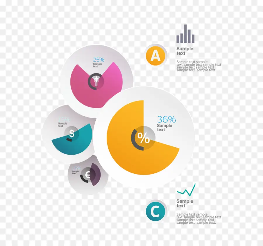 Infographie Circulaire，Graphique PNG