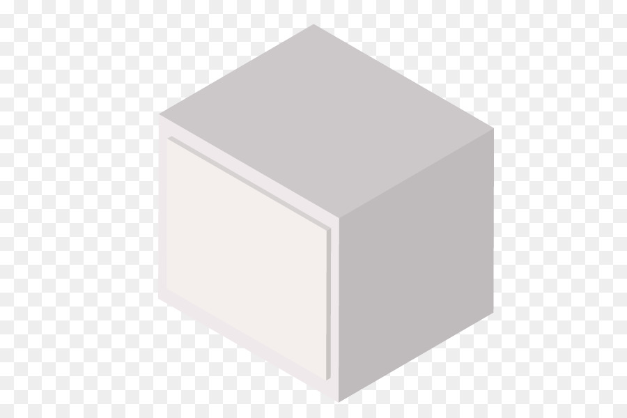 Cube Gris，3d PNG