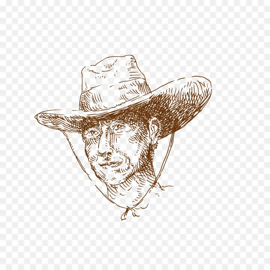 Chapeau De Cowboy，Esquisser PNG