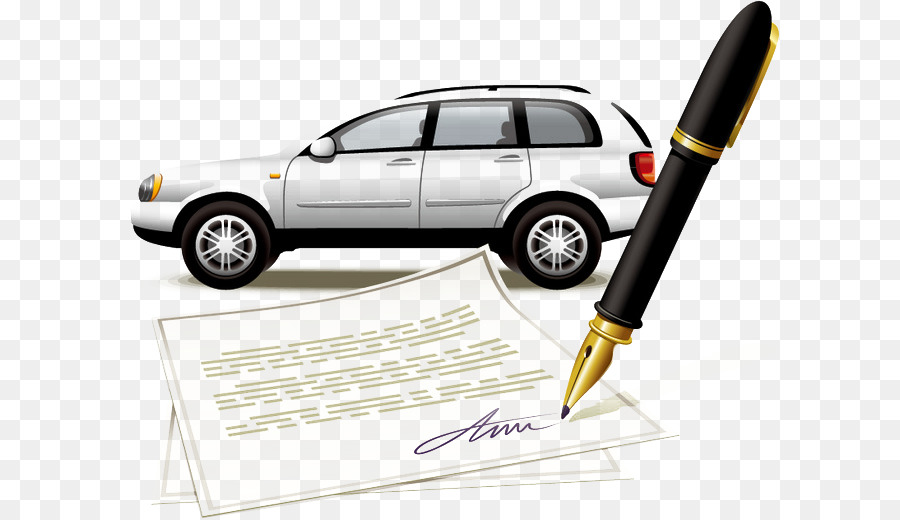 Voiture Et Contrat，Stylo PNG