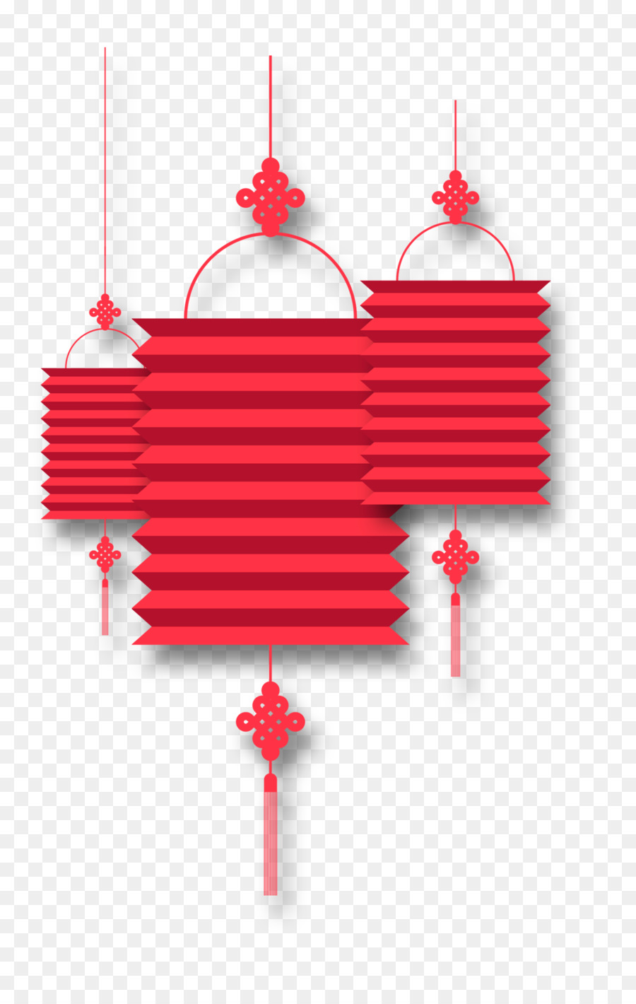 Lanternes Rouges，Décoration PNG