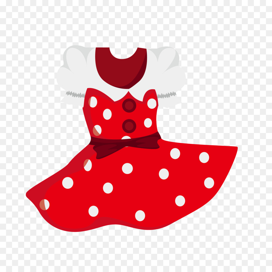 Robe à Pois，Rouge PNG