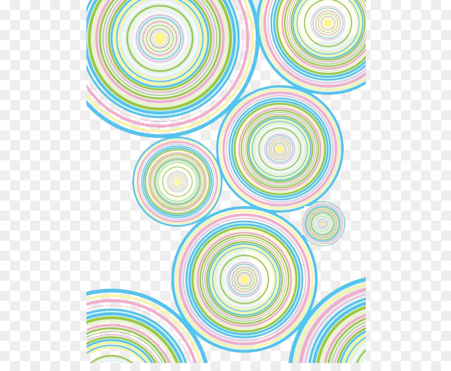 Cercles Colorés，Coloré PNG