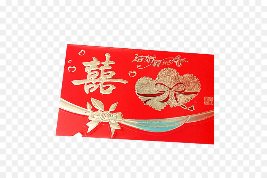 Enveloppe De Mariage Rouge，Cœurs PNG