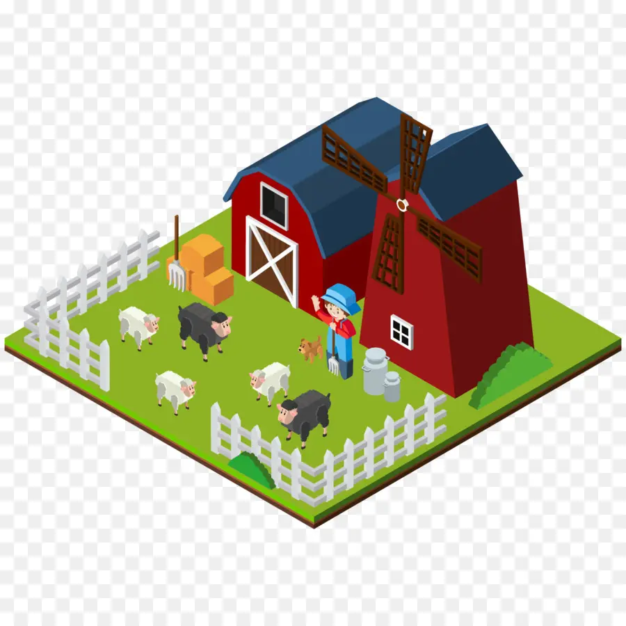 Ferme，Le Graphisme 3d Sur Ordinateur PNG