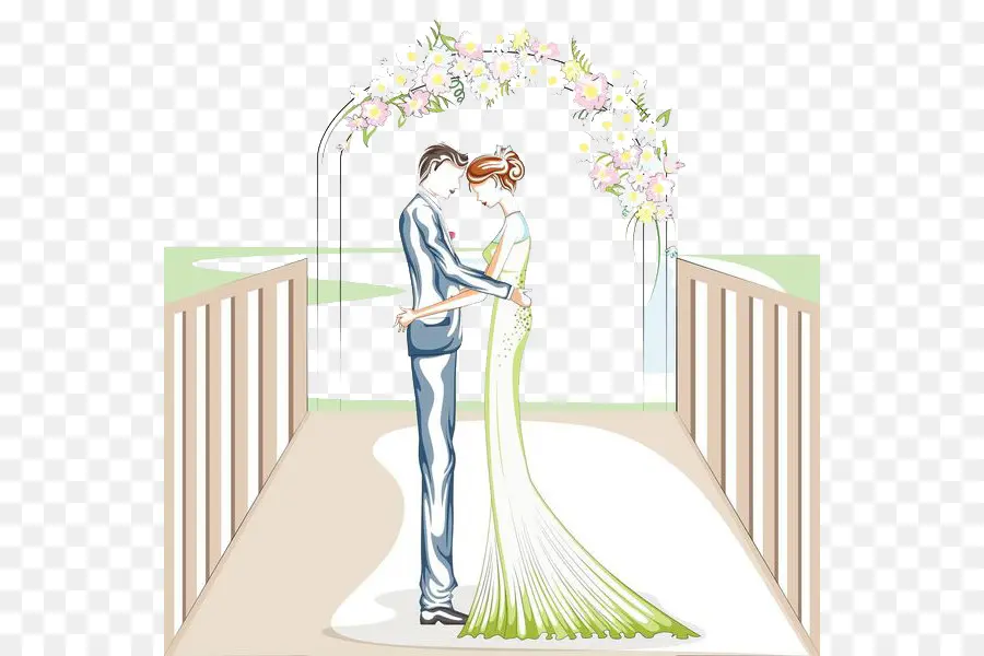 Illustration De Mariage，Mariée PNG