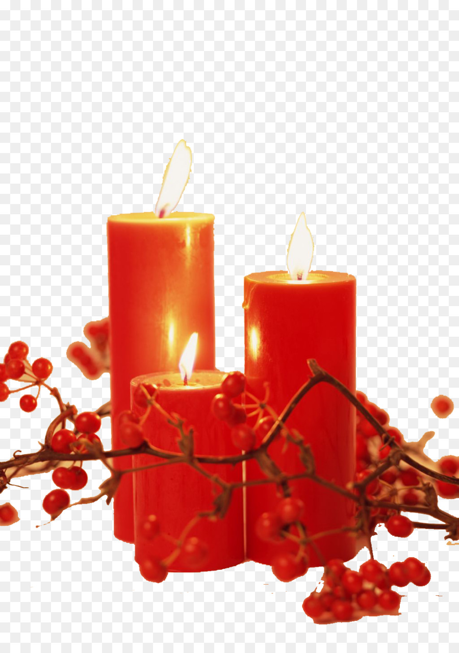 Bougies Rouges，Flamme PNG