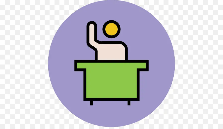 Personne Au Bureau，Lever La Main PNG