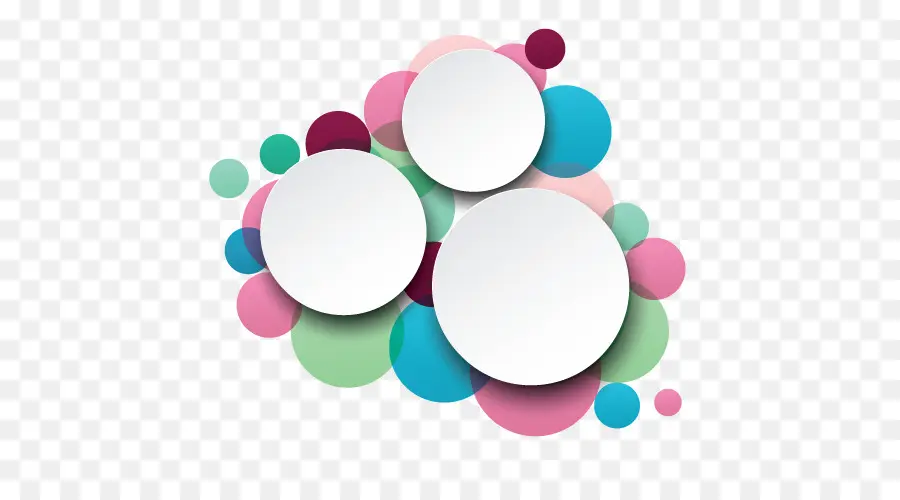 Cercles Blancs，Rond PNG