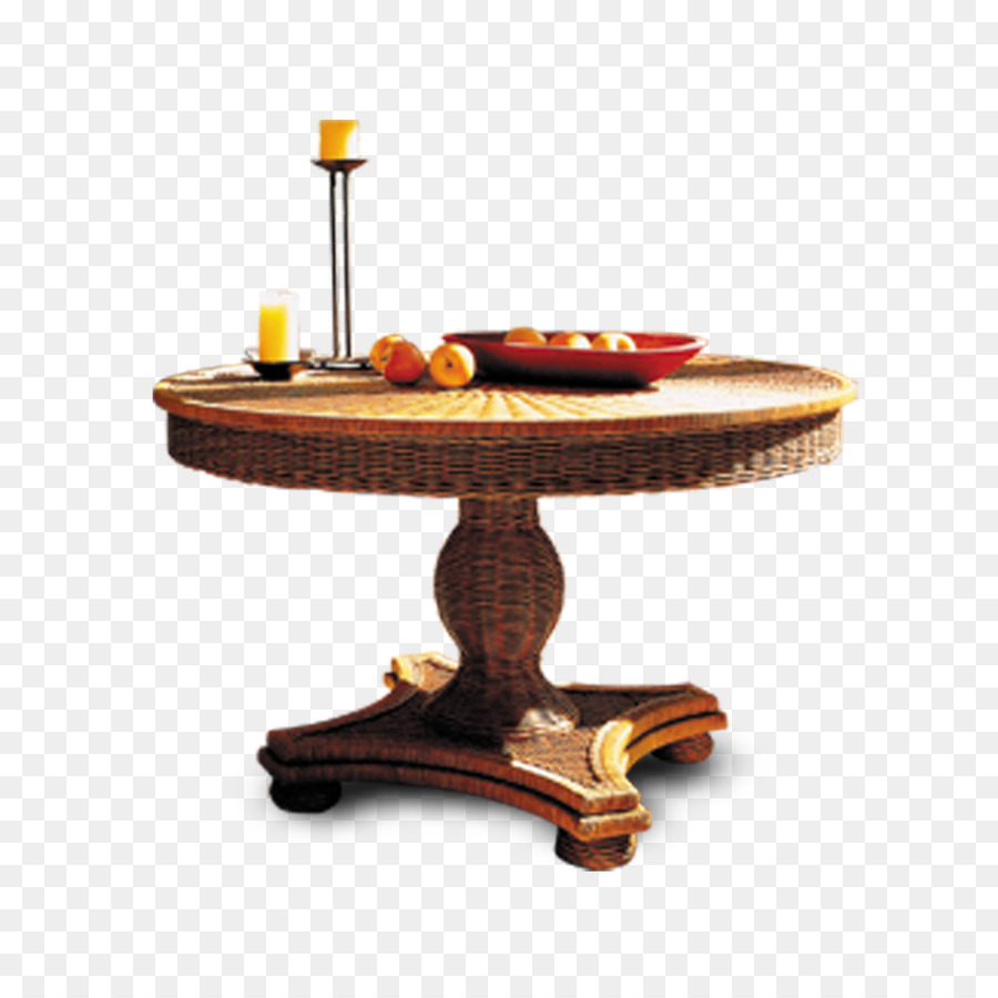 Table Ronde，En Bois PNG