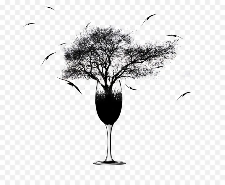 Arbre En Verre，Oiseaux PNG