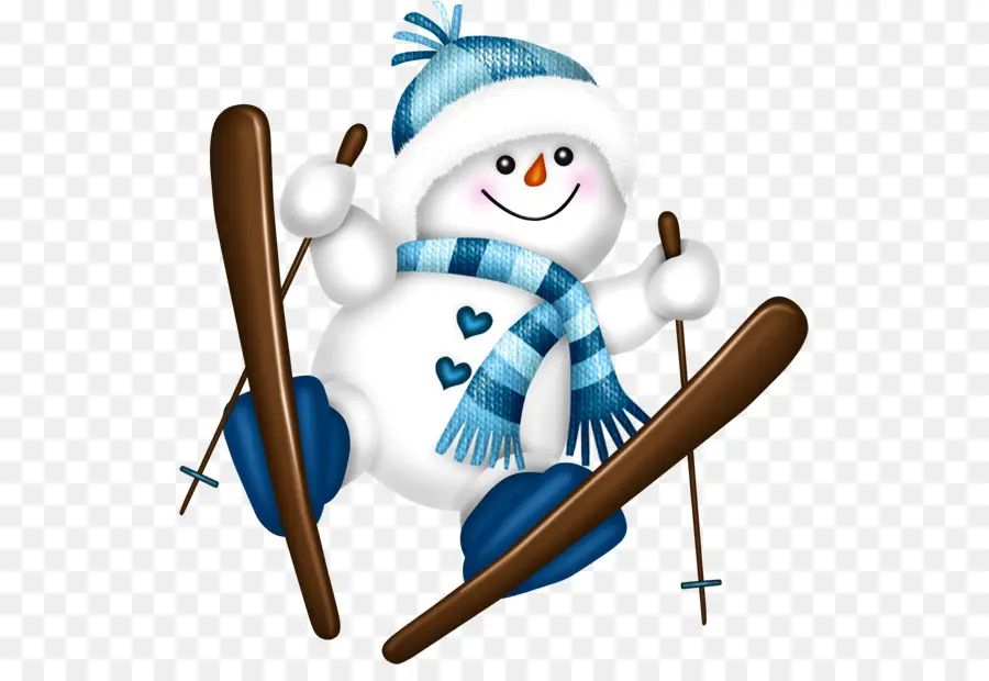 Bonhomme De Neige De Ski，Foulard PNG