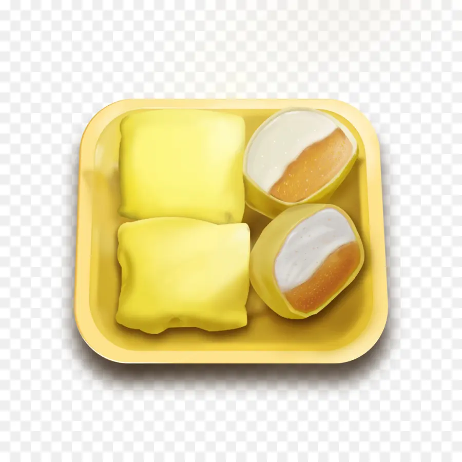 Mochi Jaune，Dessert PNG