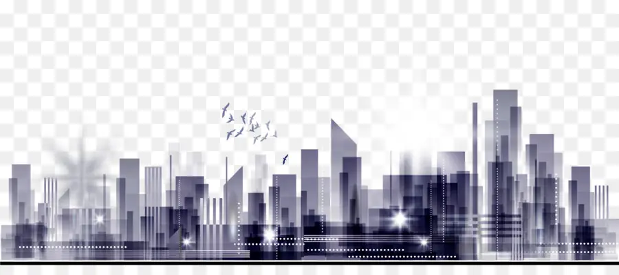 Paysage Urbain Moderne，Horizon PNG