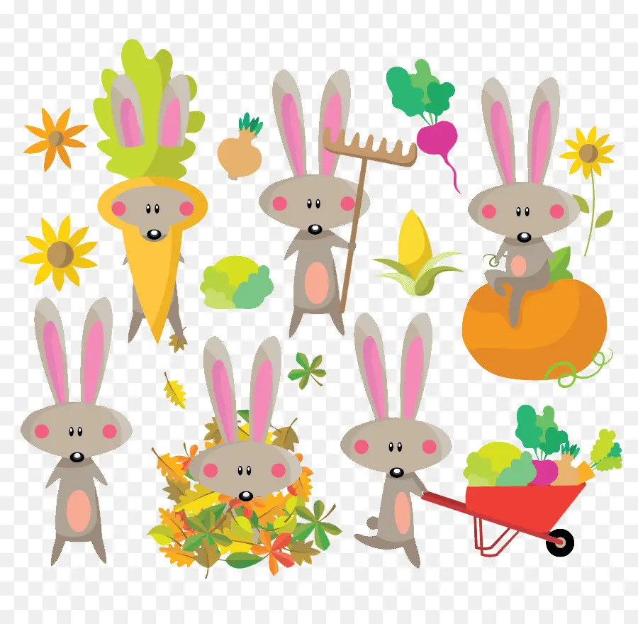 Lapins Mignons，Légumes PNG