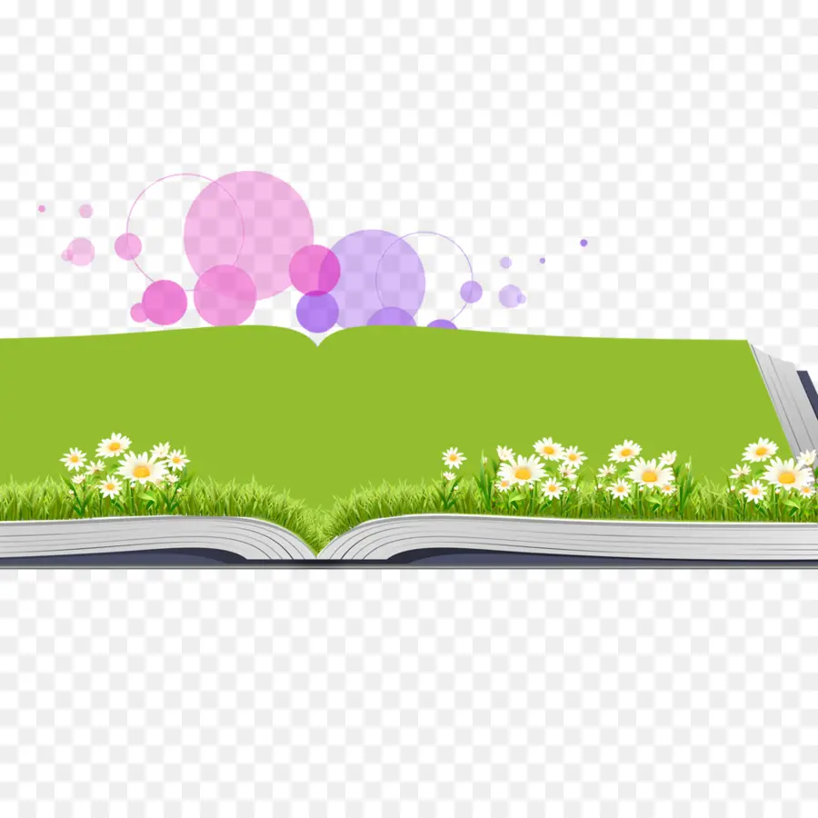 Livre Ouvert，Herbe PNG