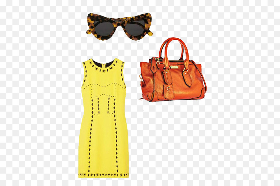 Robe Jaune，Lunettes De Soleil PNG