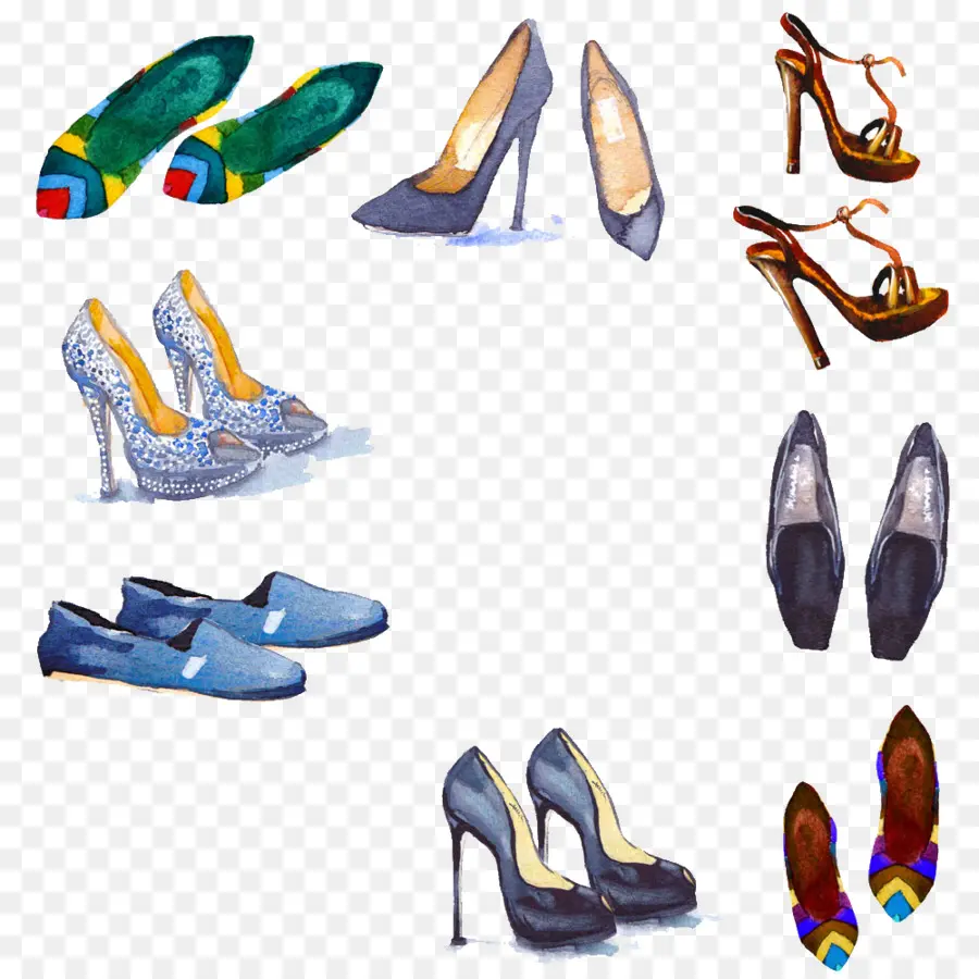 Diverses Chaussures，Talons PNG