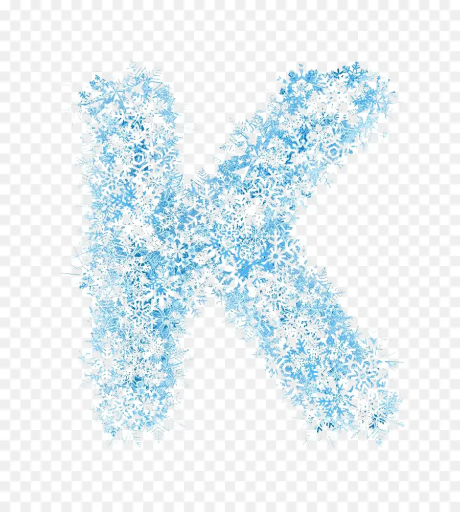 Flocon De Neige K，Alphabet PNG