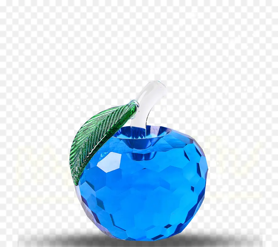 Pomme De Cristal Bleu，Feuille PNG