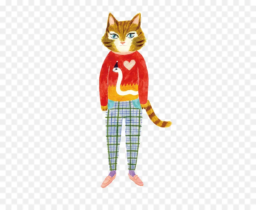 Chat Dans Les Vêtements，Animal PNG