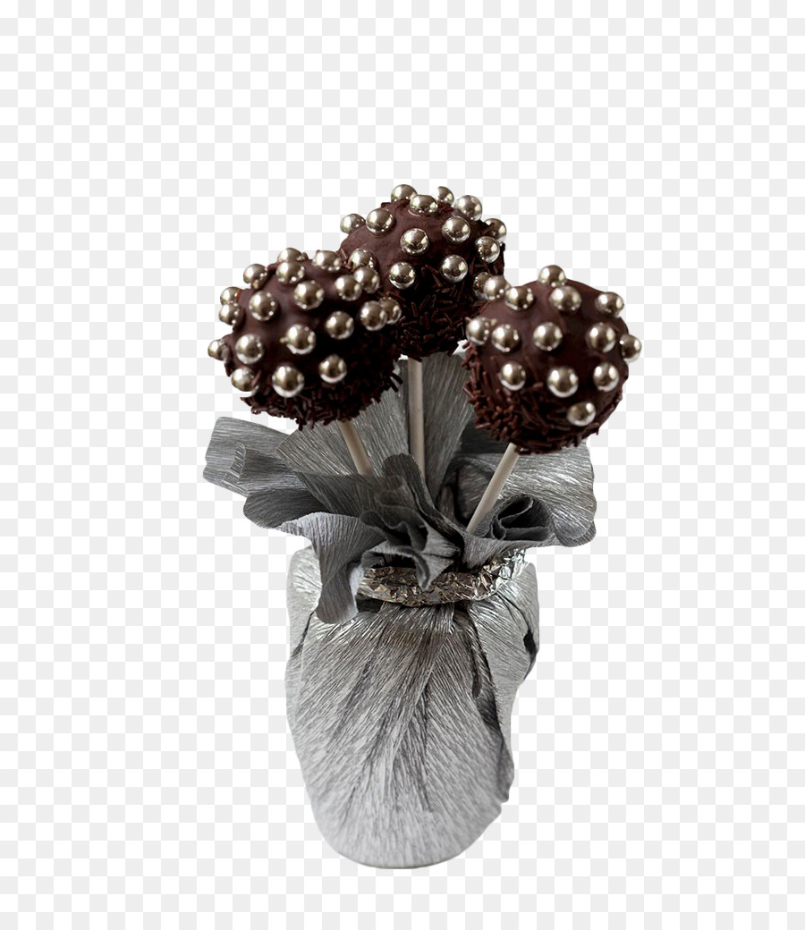 Sucettes Au Chocolat，Décoration En Argent PNG