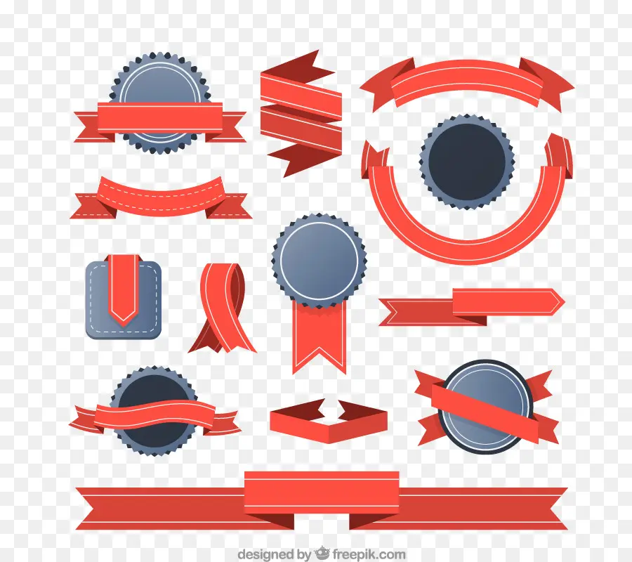 Rubans Rouges，Décoratif PNG