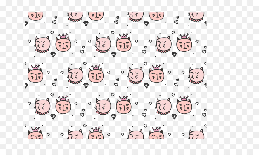 Visages De Chat Rose，Couronnes PNG