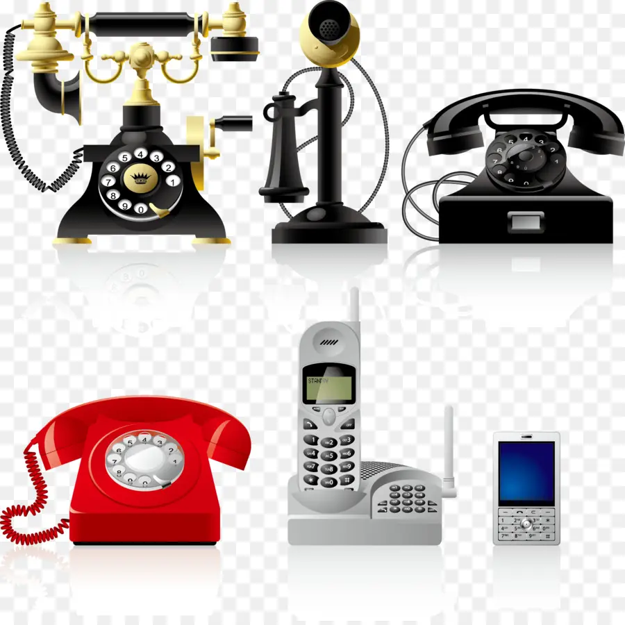 Téléphones Vintage，Vieux PNG