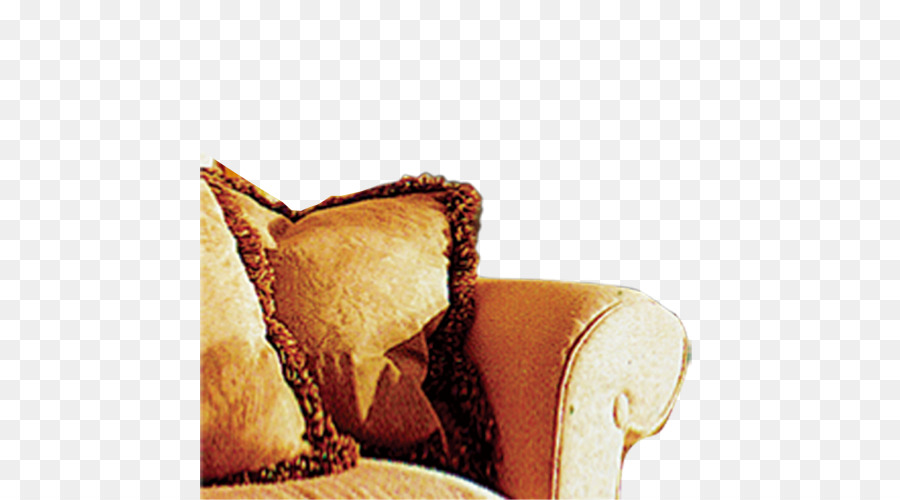 Canapé Beige，Oreiller PNG