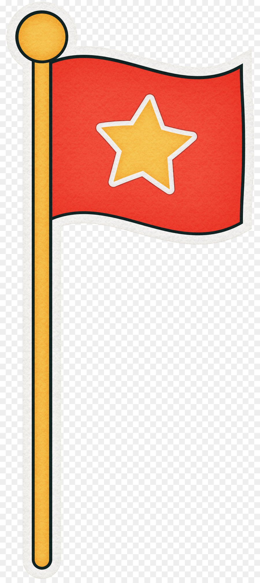 Drapeau Rouge Avec étoile，Symbole PNG