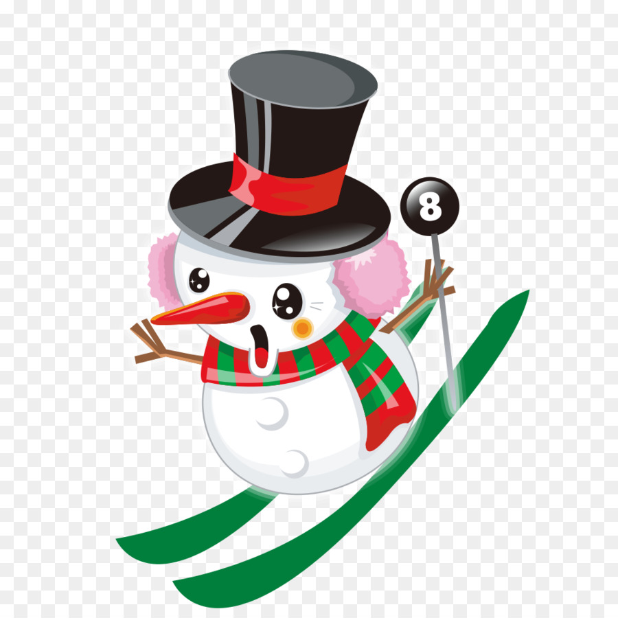 Bonhomme De Neige，Chapeau Haut De Forme PNG