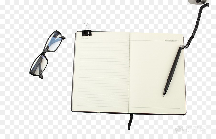 Carnet Et Lunettes，Stylo PNG