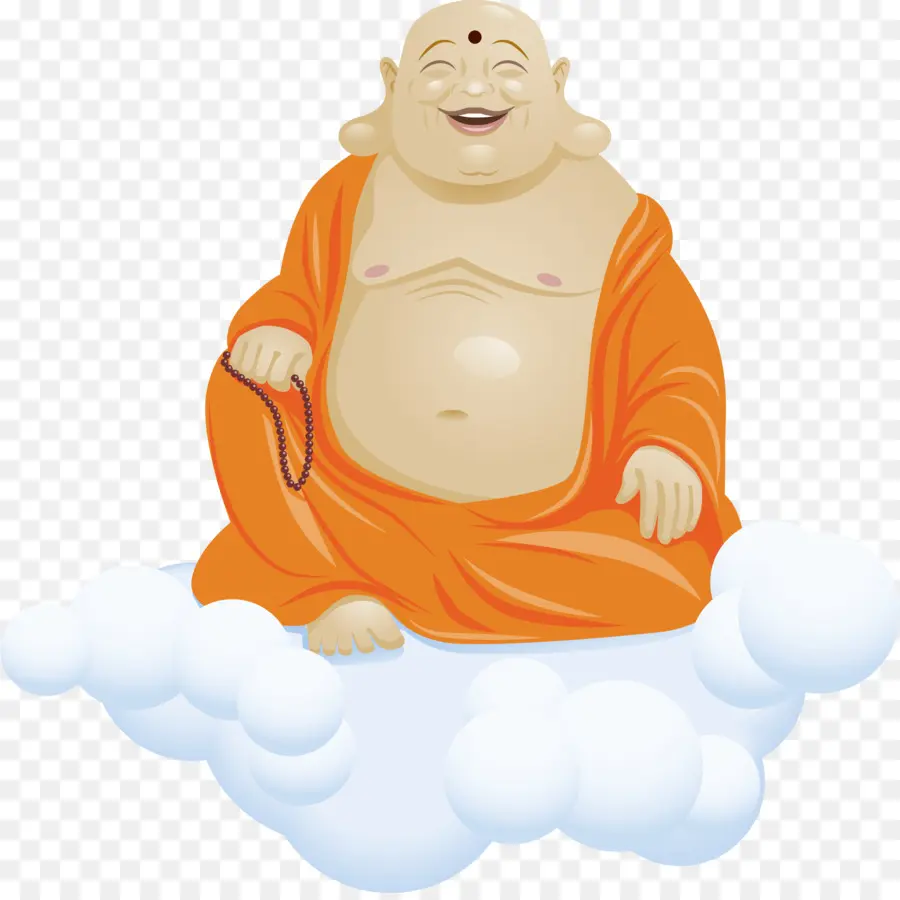 Bouddha Qui Rit，Nuage PNG