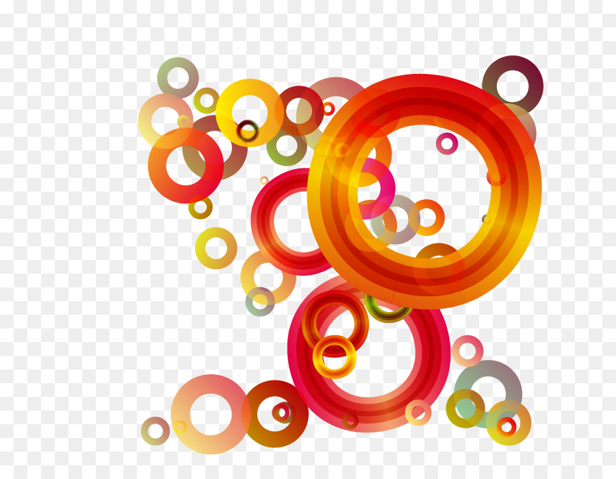 Cercles，Coloré PNG