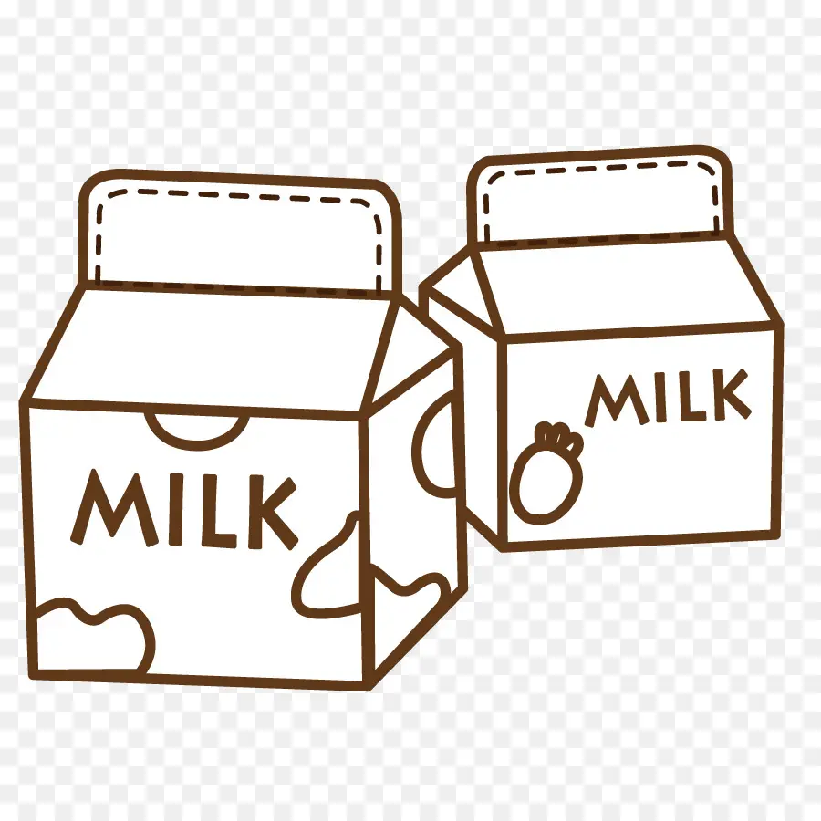 Cartons De Lait，Laitier PNG