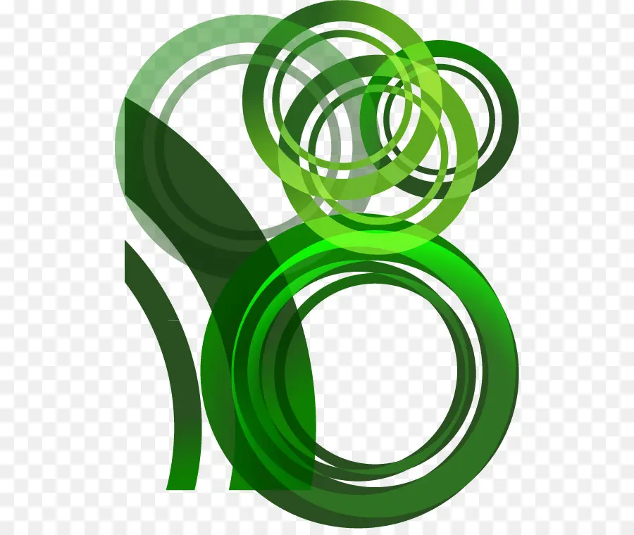 Cercles Verts，Vert PNG