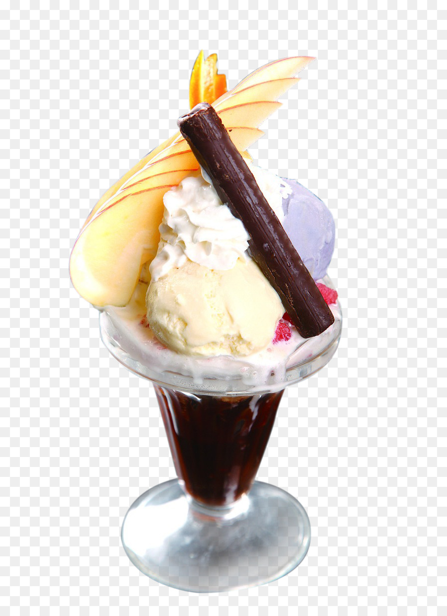 Crème Glacée，Sundae PNG